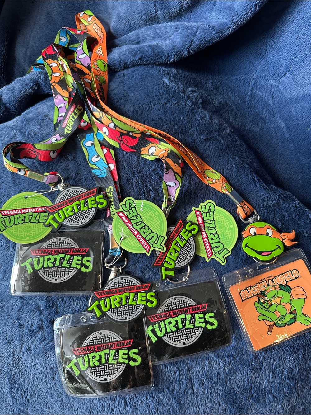 TMNT Lanyards set of 4 Teenage Mutant Ninja Turtles NEW